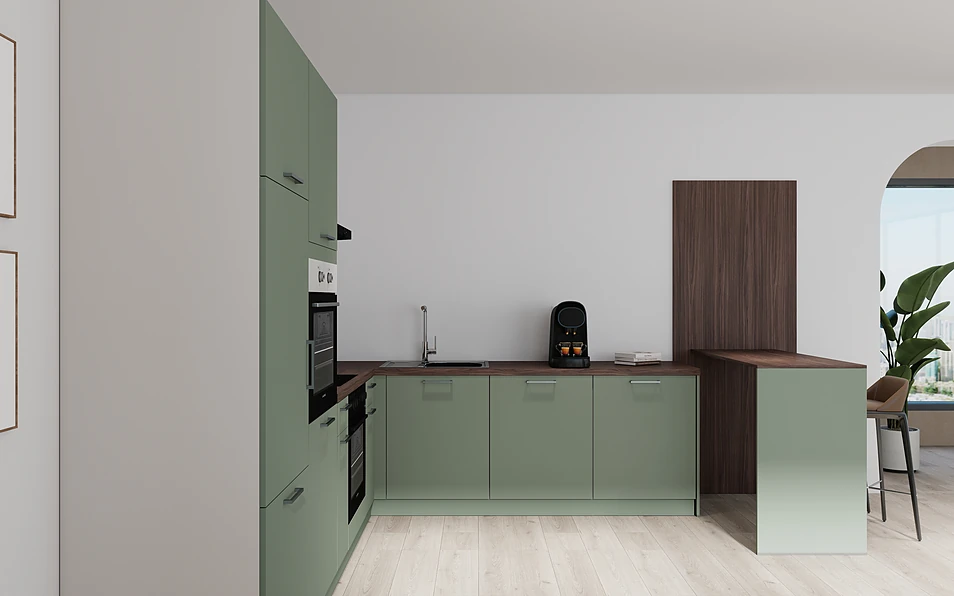 Nobilia SPA U-shaped kitchen 225 cm x 286 cm nobi smart Basic Coohom 0