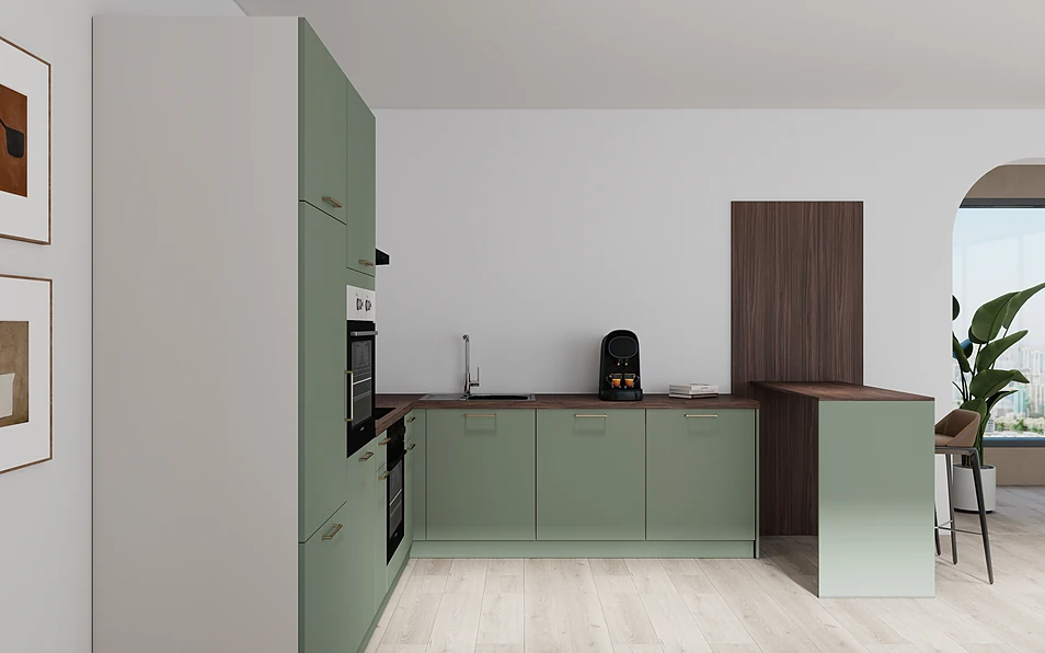 Nobilia SPA U-keuken 225 cm x 286 cm nobi smart Basis Coohom 0
