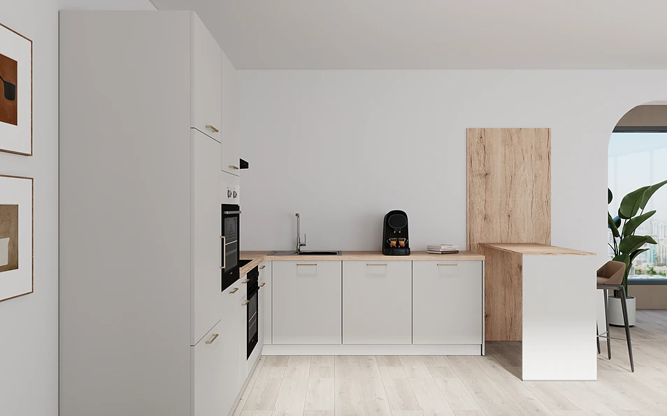 Nobilia SPA U-keuken 225 cm x 286 cm nobi smart Basis Coohom 0