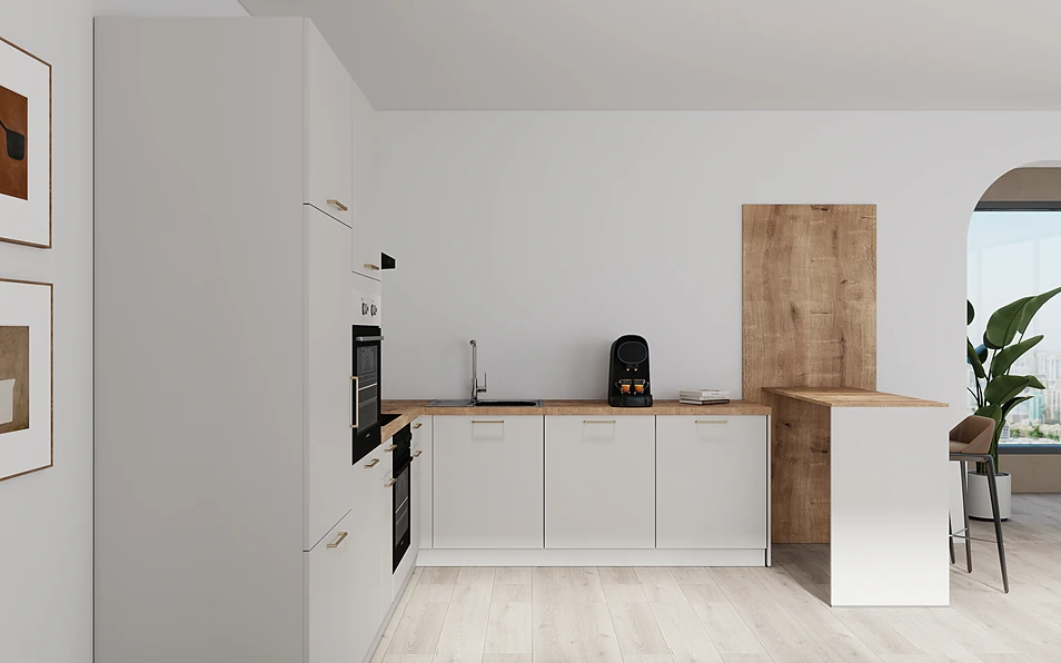 Nobilia SPA U-keuken 225 cm x 286 cm nobi smart Basis Coohom 0