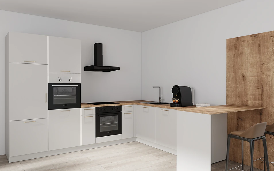 Nobilia SPA U-keuken 225 cm x 286 cm nobi smart Basis Coohom 1