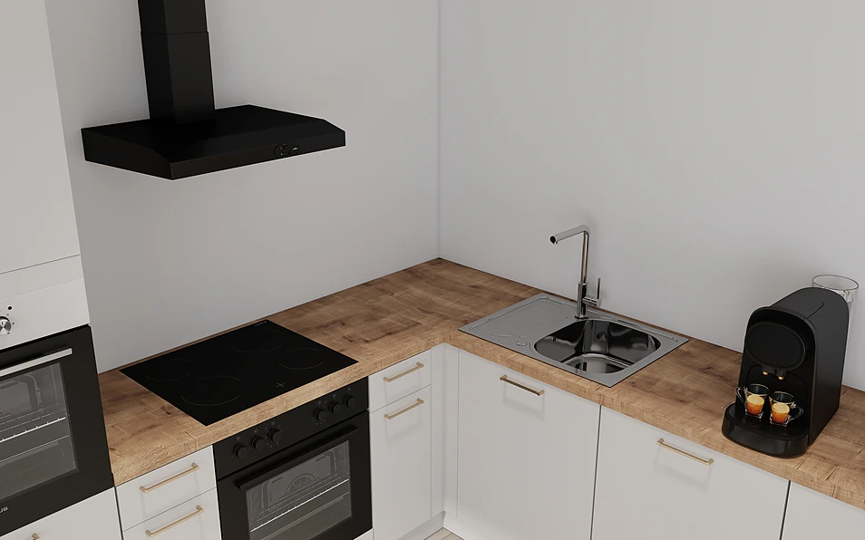 Nobilia SPA U-keuken 225 cm x 286 cm nobi smart Basis Coohom 2