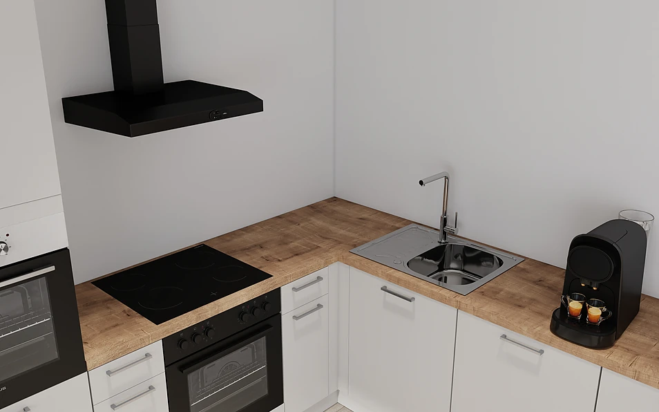 Nobilia SPA U-keuken 225 cm x 286 cm nobi smart Basis Coohom 2
