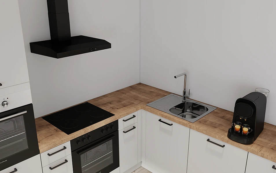 Nobilia SPA U-keuken 225 cm x 286 cm nobi smart Basis Coohom 2