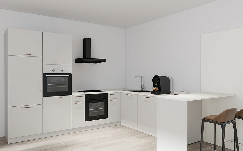 Nobilia SPA U-shaped kitchen 225 cm x 286 cm nobi smart Basic KPS Max web 1