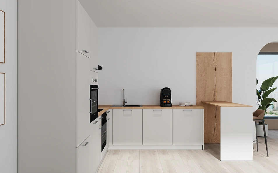 Nobilia SPA U-shaped kitchen 225 cm x 286 cm nobi smart Basic Coohom 0