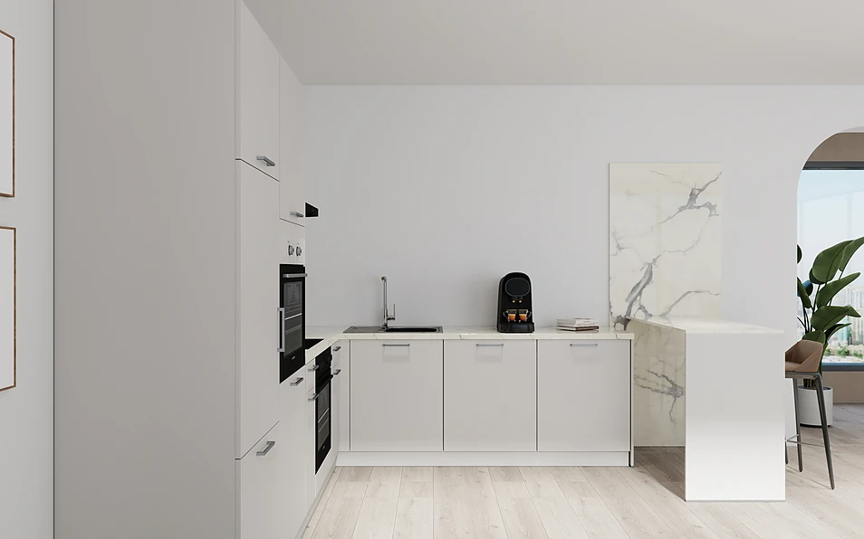 Nobilia SPA U-keuken 225 cm x 286 cm nobi smart Basis Coohom 0