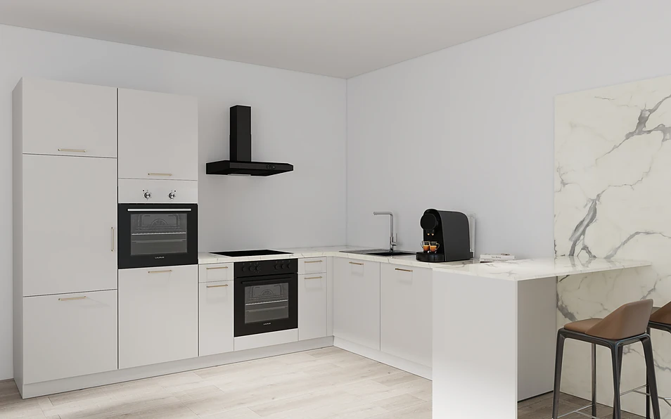 Nobilia SPA U-keuken 225 cm x 286 cm nobi smart Basis Coohom 1