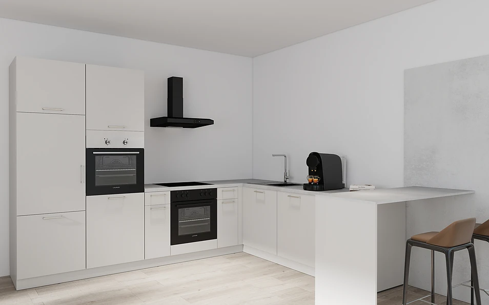 Nobilia SPA U-shaped kitchen 225 cm x 286 cm nobi smart Basic Coohom 1