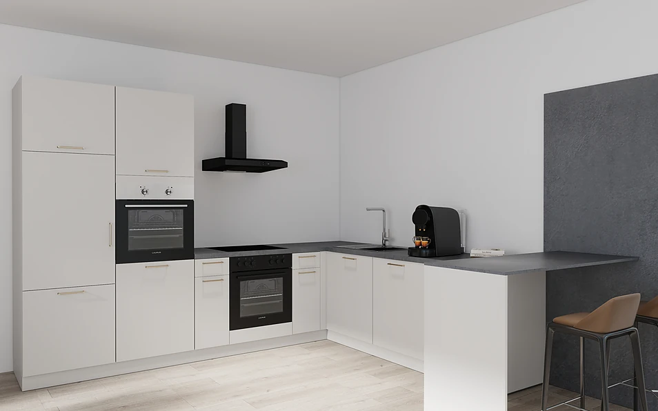 Nobilia SPA U-shaped kitchen 225 cm x 286 cm nobi smart Basic Coohom 1