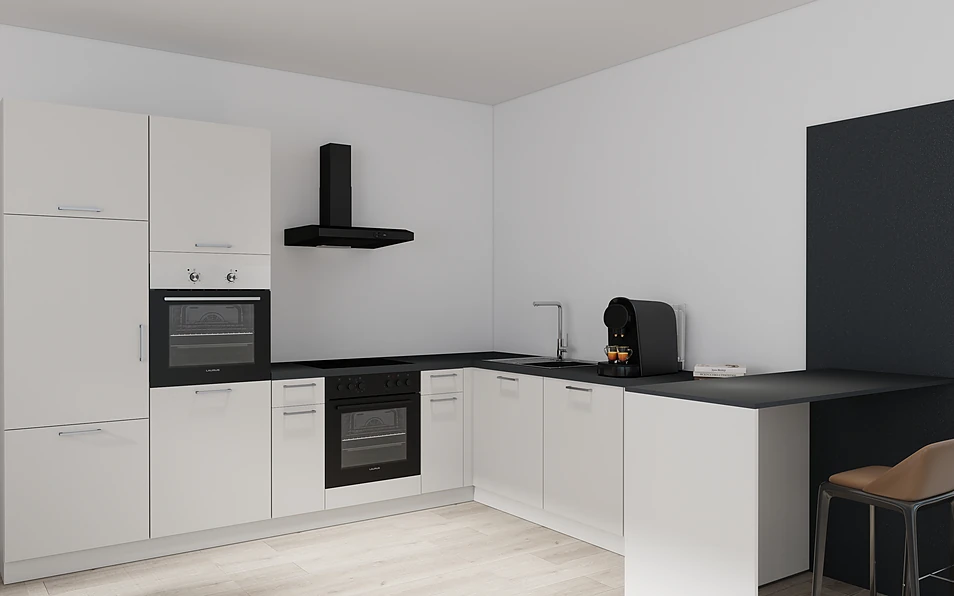 Nobilia SPA U-shaped kitchen 225 cm x 286 cm nobi smart Basic Coohom 1