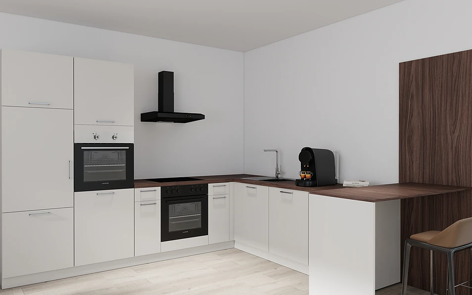 Nobilia SPA U-keuken 225 cm x 286 cm nobi smart Basis Coohom 1