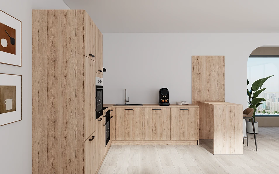 Nobilia SPA U-keuken 225 cm x 286 cm nobi smart Basis Coohom 0