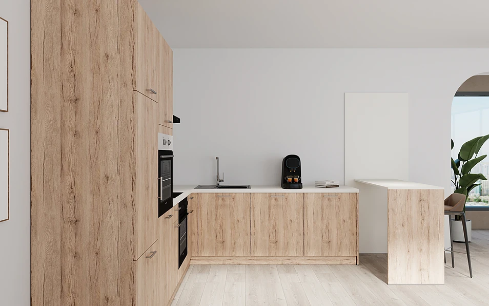 Nobilia SPA U-keuken 225 cm x 286 cm nobi smart Basis Coohom 0