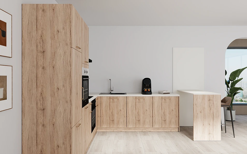 Nobilia SPA U-keuken 225 cm x 286 cm nobi smart Basis Coohom 0