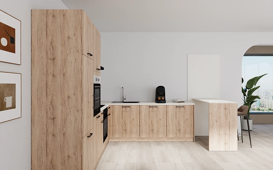 Nobilia SPA U-keuken 225 cm x 286 cm nobi smart Basis Coohom 0