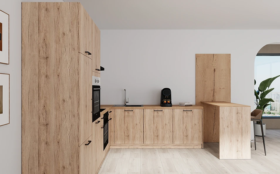Nobilia SPA U-keuken 225 cm x 286 cm nobi smart Basis Coohom 0
