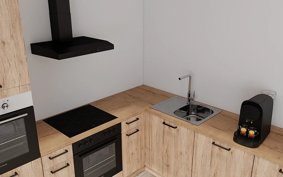 Nobilia SPA U-keuken 225 cm x 286 cm nobi smart Basis Coohom 2