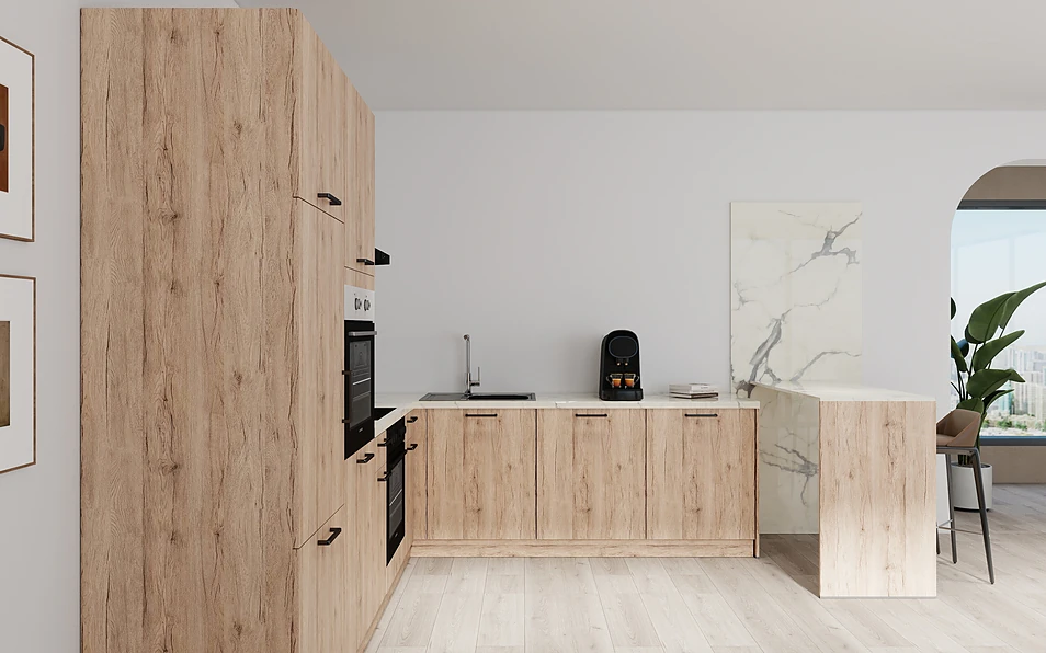 Nobilia SPA U-keuken 225 cm x 286 cm nobi smart Basis Coohom 0