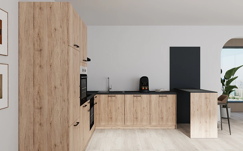 Nobilia SPA U-keuken 225 cm x 286 cm nobi smart Basis Coohom 0