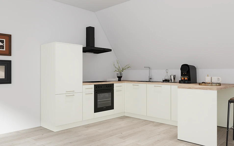 Nobilia SPA U-shaped kitchen 247 cm x 285 cm nobi smart Basic Coohom 1