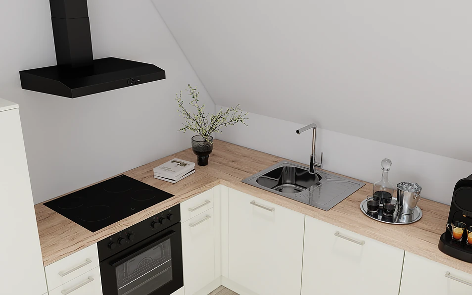 Nobilia SPA U-shaped kitchen 247 cm x 285 cm nobi smart Basic Coohom 2