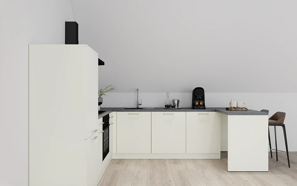 Nobilia SPA U-shaped kitchen 247 cm x 285 cm nobi smart Basic Coohom 0
