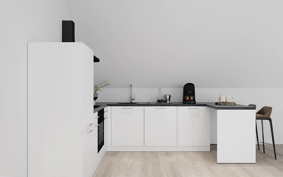 Nobilia SPA U-shaped kitchen 247 cm x 285 cm nobi smart Basic Coohom 0
