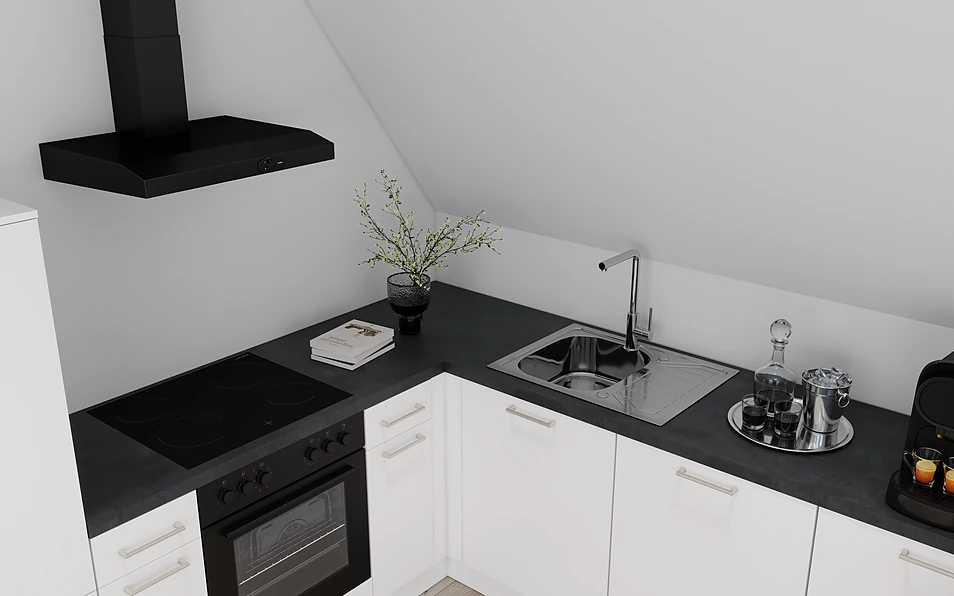 Nobilia SPA U-shaped kitchen 247 cm x 285 cm nobi smart Basic Coohom 2