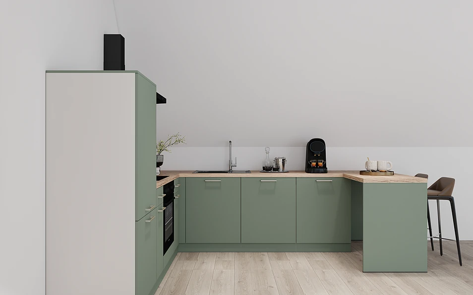 Nobilia SPA U-shaped kitchen 247 cm x 285 cm nobi smart Basic Coohom 0