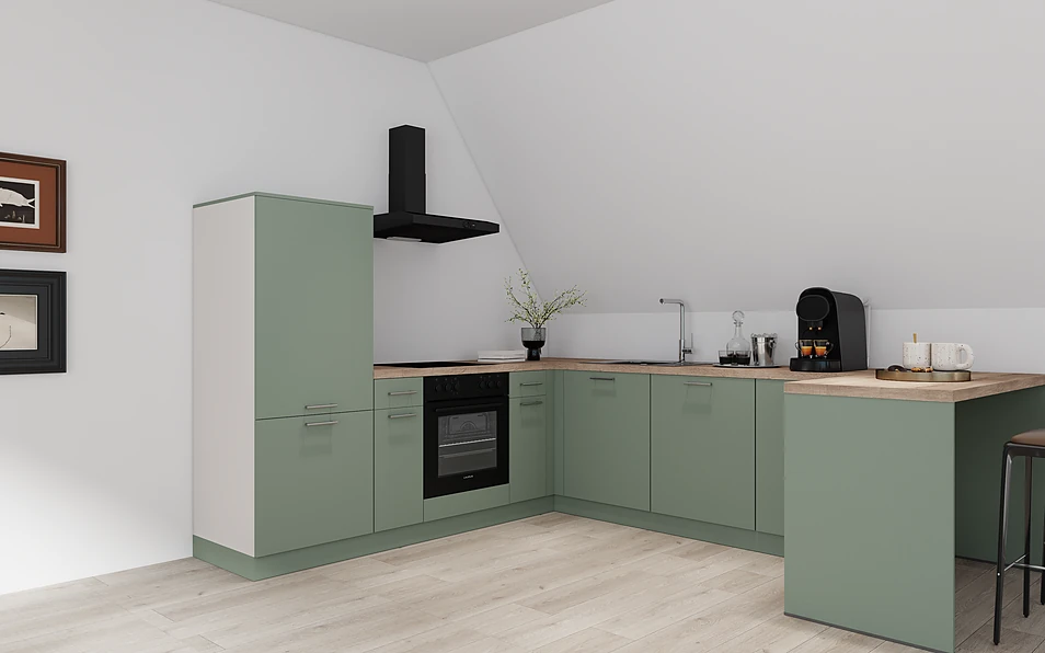 Nobilia SPA U-shaped kitchen 247 cm x 285 cm nobi smart Basic Coohom 1