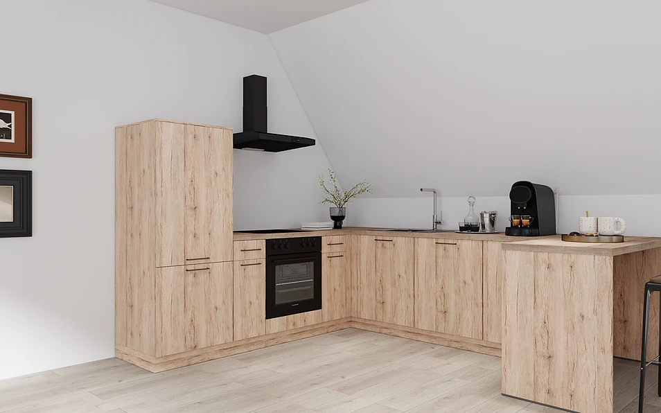 Nobilia SPA U-shaped kitchen 247 cm x 285 cm nobi smart Basic Coohom 1