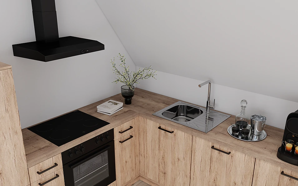 Nobilia SPA U-shaped kitchen 247 cm x 285 cm nobi smart Basic Coohom 2