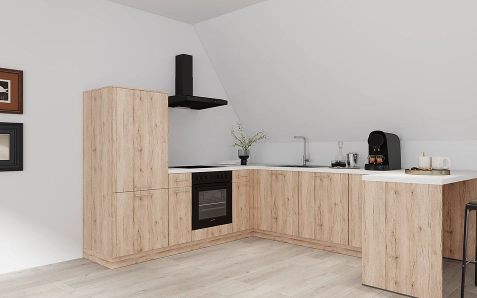 Nobilia SPA U-shaped kitchen 247 cm x 285 cm nobi smart Basic Coohom 1