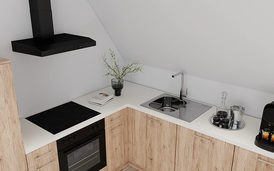 Nobilia SPA U-shaped kitchen 247 cm x 285 cm nobi smart Basic Coohom 2