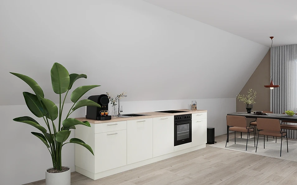 Nobilia SPA Küchenzeile 300 cm nobi smart Basis Coohom 1