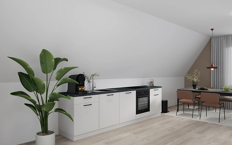 Nobilia SPA Küchenzeile 300 cm nobi smart Basis Coohom 1