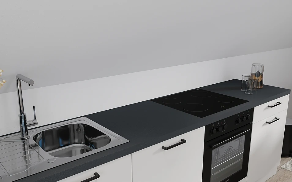 Nobilia SPA Küchenzeile 300 cm nobi smart Basis Coohom 2