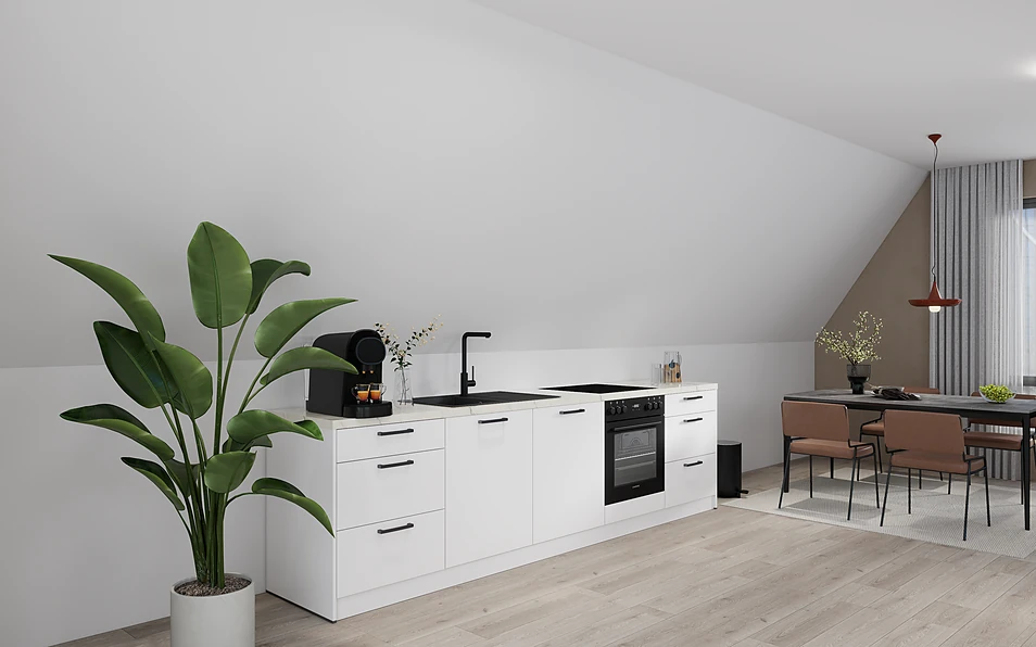 Nobilia SPA Küchenzeile 304 cm nobi smart Komfort Coohom 1