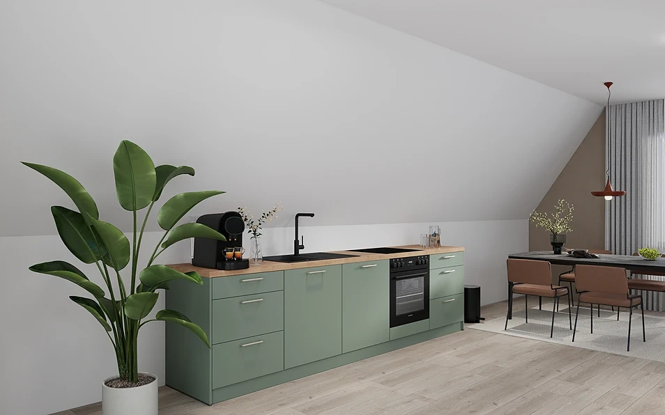 Nobilia SPA Küchenzeile 304 cm nobi smart Komfort Coohom 1