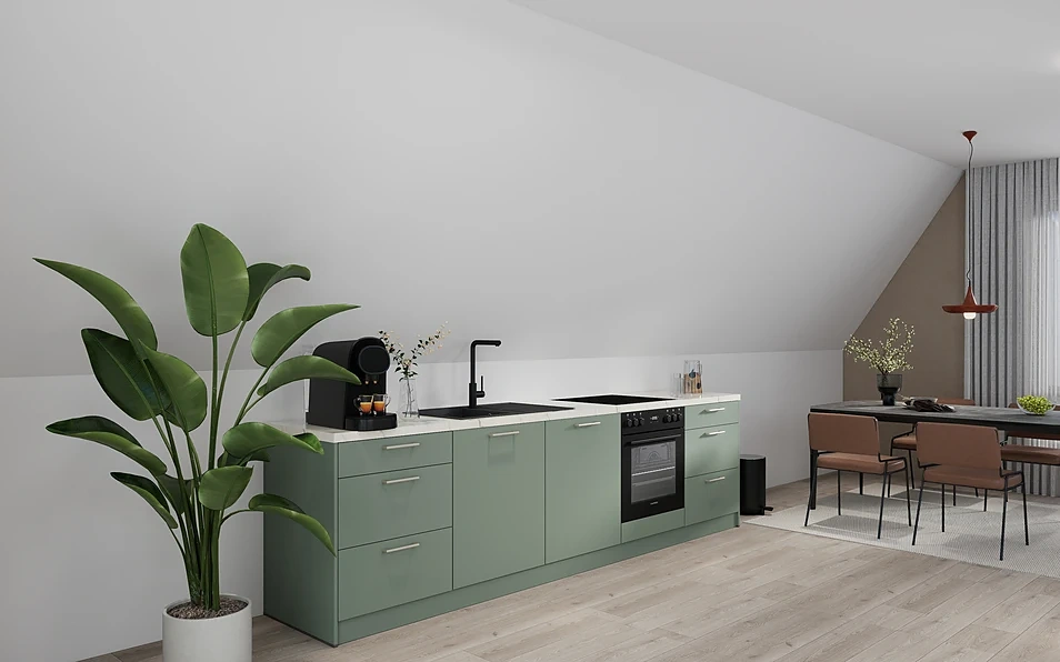 Nobilia SPA Küchenzeile 304 cm nobi smart Komfort Coohom 1