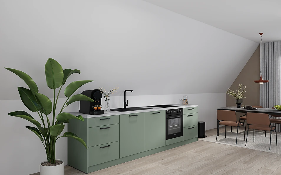Nobilia SPA Küchenzeile 304 cm nobi smart Komfort Coohom 1