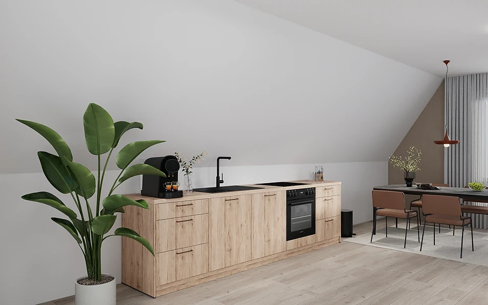 Nobilia SPA Küchenzeile 304 cm nobi smart Komfort Coohom 1