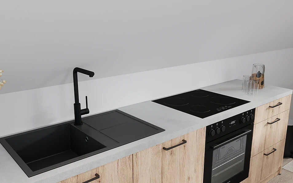 Nobilia SPA Küchenzeile 304 cm nobi smart Komfort Coohom 2