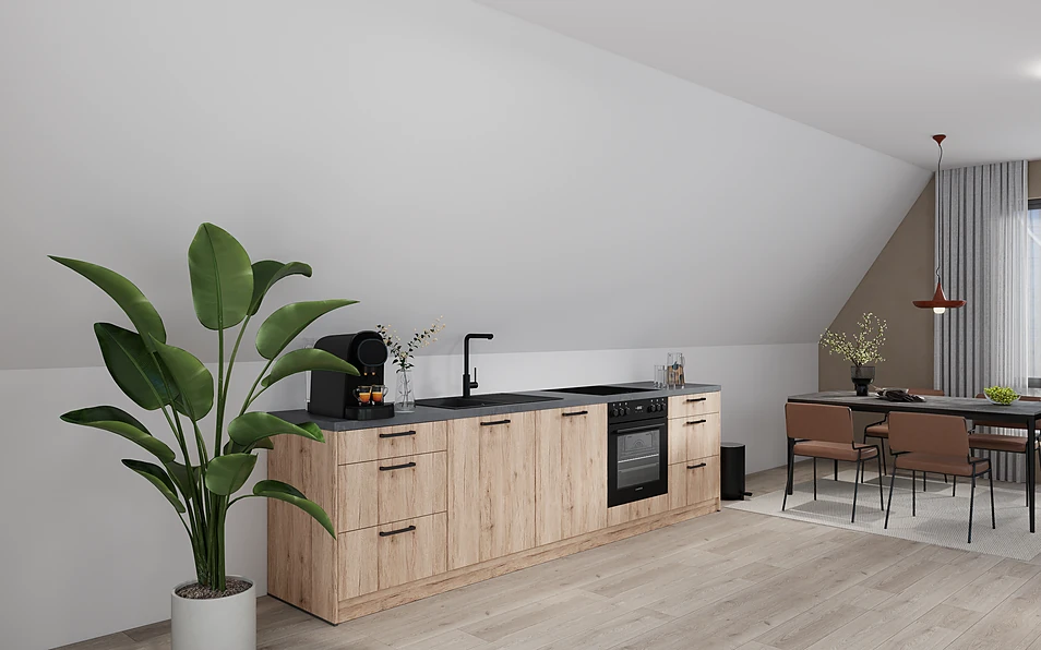 Nobilia SPA Küchenzeile 304 cm nobi smart Komfort Coohom 1