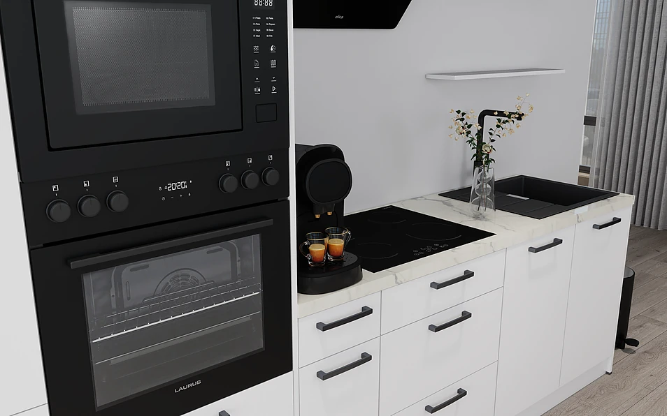 Nobilia SPA Küchenzeile 313 cm nobi smart Komfort Coohom 2