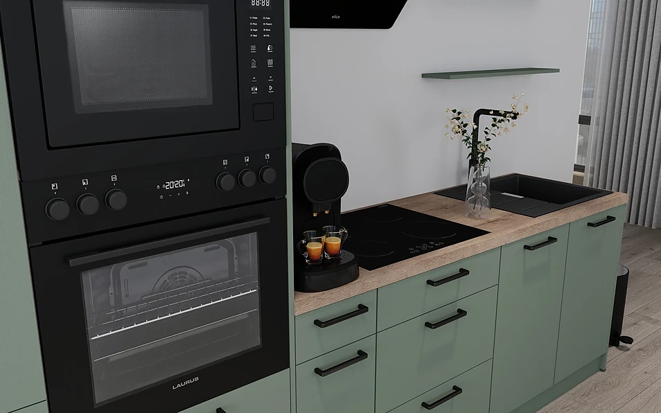 Nobilia SPA Küchenzeile 313 cm nobi smart Komfort Coohom 2