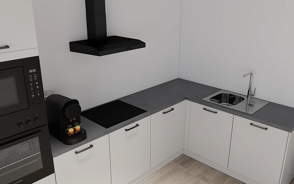 Nobilia SPA Cuisine d'angle 365 cm x 185 cm nobi smart Base Coohom 2
