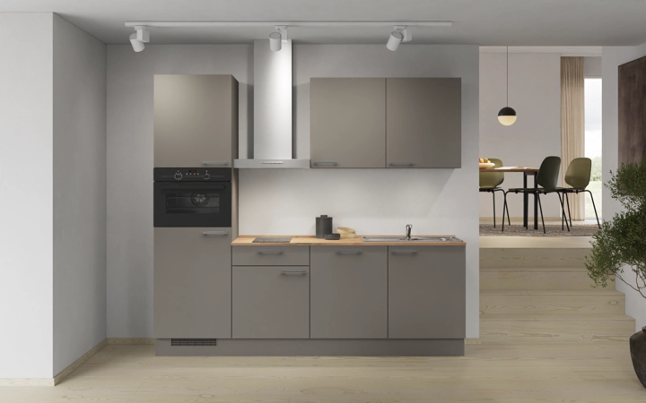 Nobilia SPA Rechte keuken 240 cm met apparaten planning 1 0