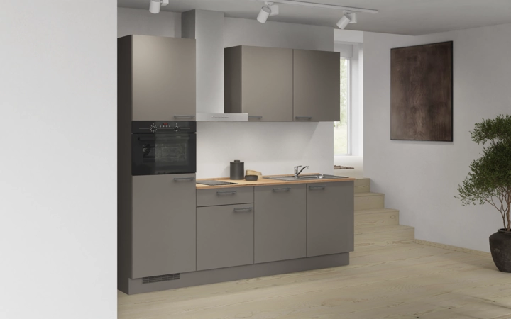 Nobilia SPA Rechte keuken 240 cm met apparaten planning 1 1